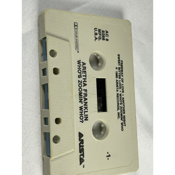 Who's Zoomin' Who by Aretha Franklin Music Cassette Tape 1 Arista Records TESTED - Picture 7 of 8